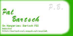pal bartsch business card